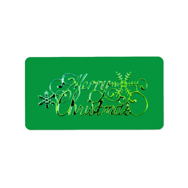 JULADRESS ETIKETTER SÄSONGEN GRATULATIONER ADRESSETIKETT (Framsidan)