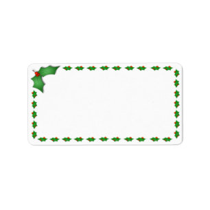 Juladressetiketter Adressetikett