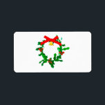 JulAdressetiketter CHRISTMAS HOLLY Adressetikett<br><div class="desc">Jul-Adressetiketter Holly Design</div>