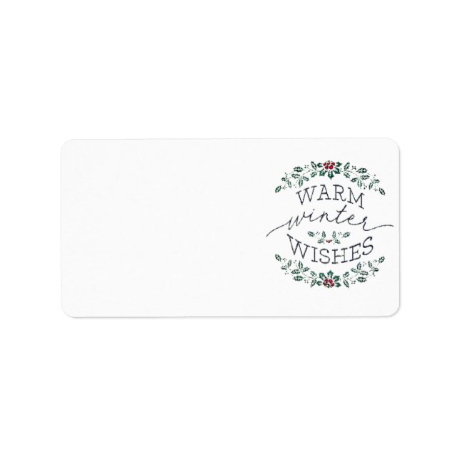 Juladressetiketter SÄSONG Adressetikett (Framsidan)
