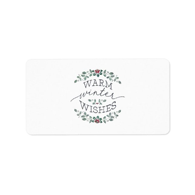 Juladressetiketter SÄSONG Adressetikett (Framsidan)