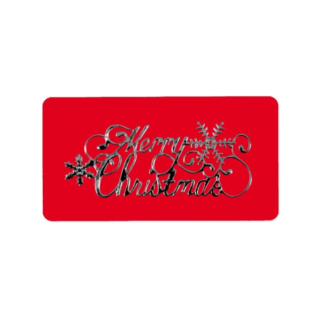 JULADRESSMÄRKEN SÄSONGSHÄLSNINGAR ADRESSETIKETT (Framsidan)