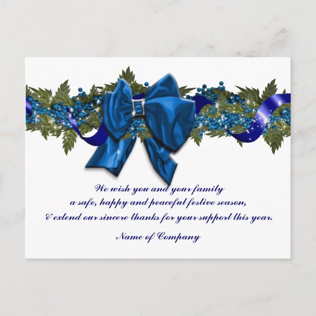 Julaffärsverksamhet önskemål PERSONALIZE Vykort (Framsida)