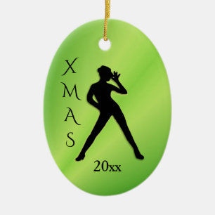 Julafton 20xx Dance Träd Ornament Dancer på båda s