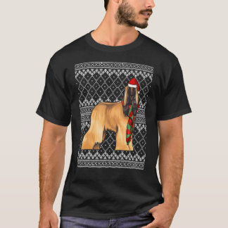 Julafton Afghan Hound Jultomten Hat Ugly jul T Shirt