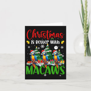 Julafton är bättre på att Joke Macaws Älskare jul Kort