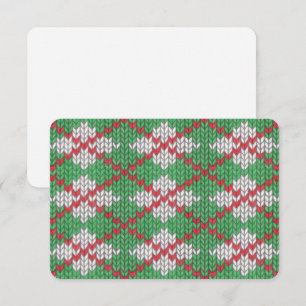 JULAFTON ARGYLE STICKA 3,5x5-platta kort/Vågrät Kort