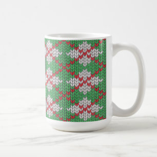 JULAFTON ARGYLE STICKA Tall White Mugg