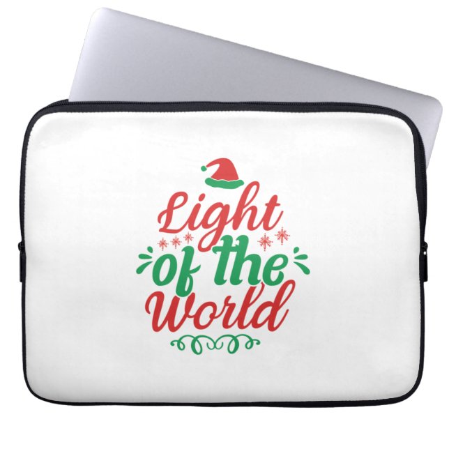 Julafton Art Light of World Laptop Fodral (Framsidan)