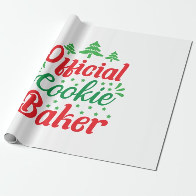 Julafton Art Officiell Cookie Baker Presentpapper (Utrullad)