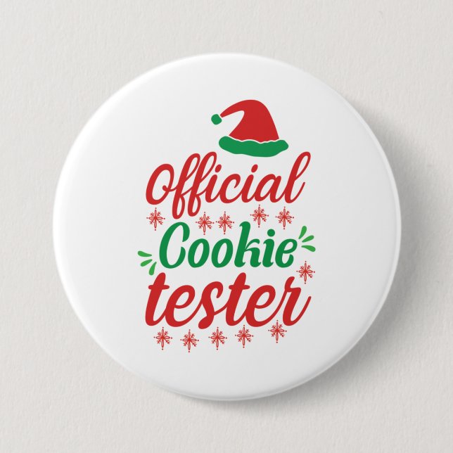 Julafton Art Officiell Cookie Tester Knapp (Framsida)