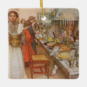 Julafton av Carl Larsson, Vintage Holidays Julgransprydnad Keramik