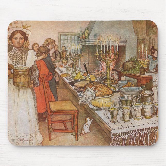 Julafton av Carl Larsson, Vintage Holidays Musmatta (Framsidan)