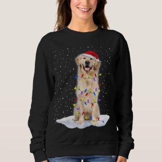 Julafton av Golden-hämtaren Santa Julgran Ljus T Shirt