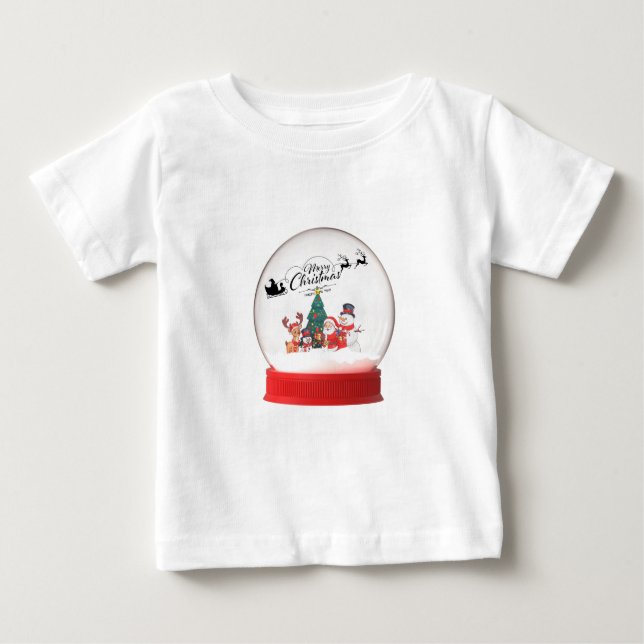 Julafton baby tshirt t shirt (Framsida)