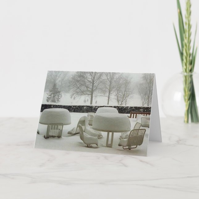 Julafton (Barbeque annullerad) Helgkort (Framsida)