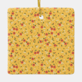 Julafton Blommigt och Hardy Julgransprydnad Keramik