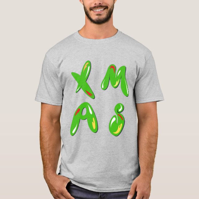 Julafton bubbeltext t shirt (Framsida)