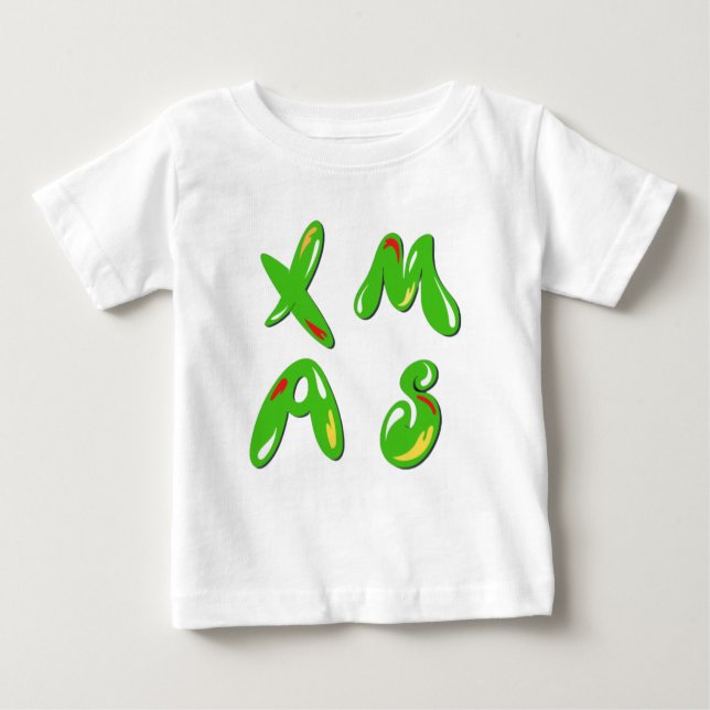 Julafton bubbeltext t shirt (Framsida)