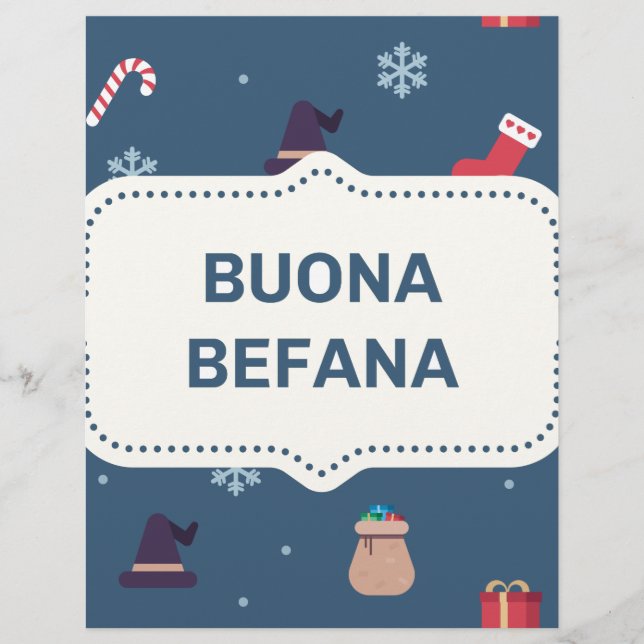 julafton buona Befana (Framsida)
