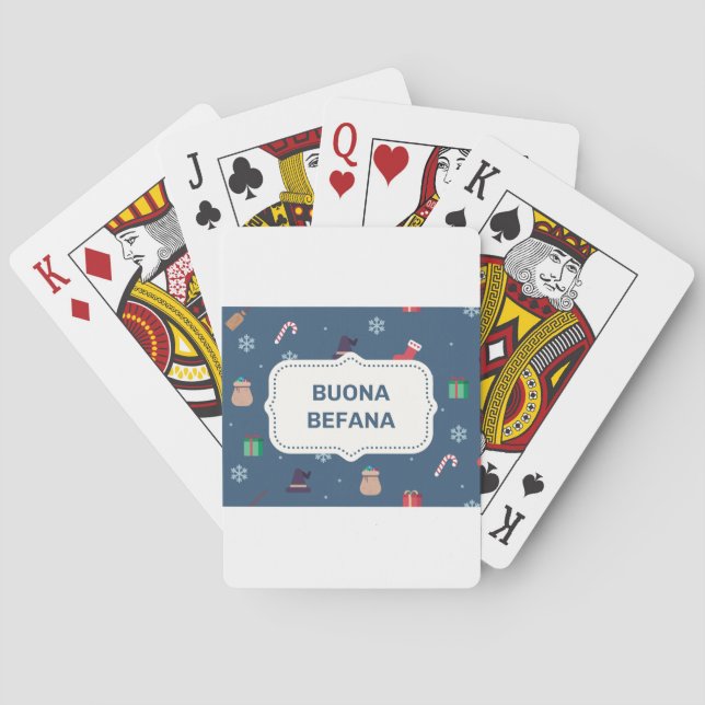 julafton buona Befana Casinokort (Baksidan)
