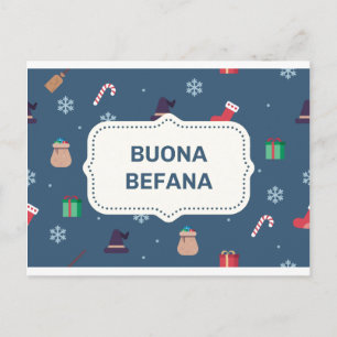 julafton buona Befana Helg Vykort