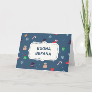julafton buona Befana Helgkort
