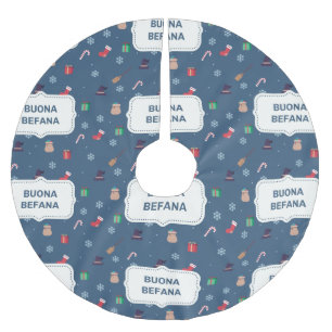 julafton buona Befana julgran skirt Julgransmatta Borstad Polyester