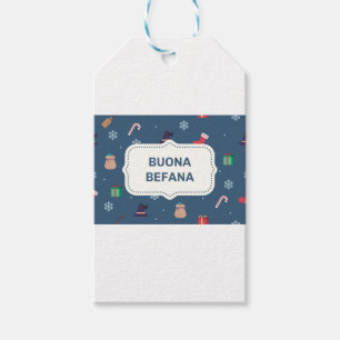 julafton buona Befana Presentetikett
