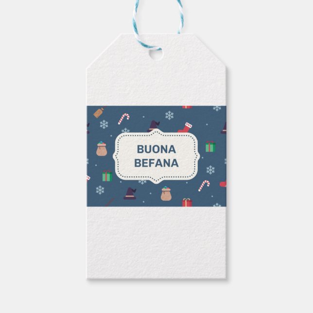 julafton buona Befana Presentetikett (Framsidan)