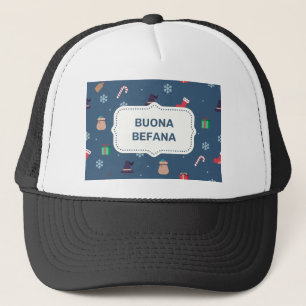 julafton buona Befana Truckerkeps