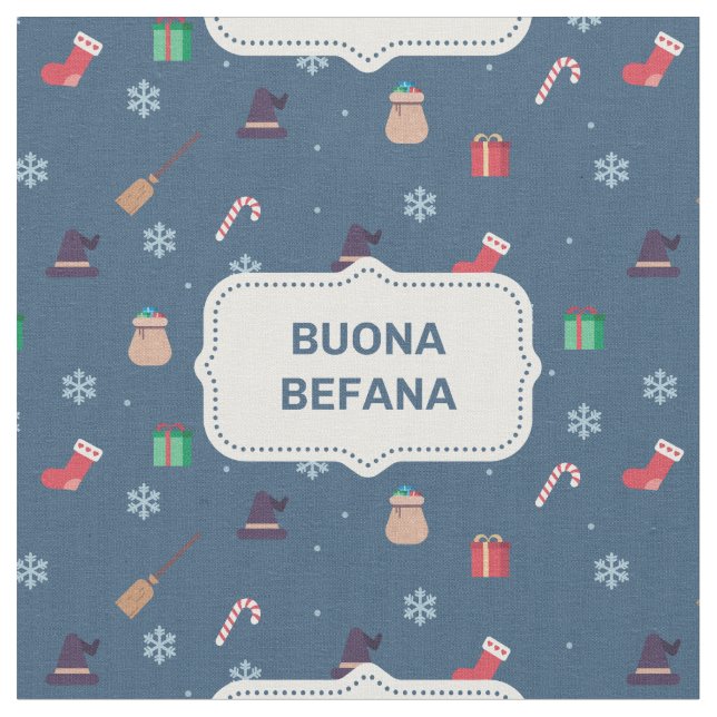 julafton buona Befana-tyg Tyg (Närbild)
