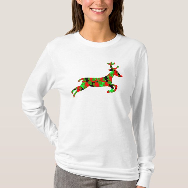 Julafton Camo Tee Shirt (Framsida)