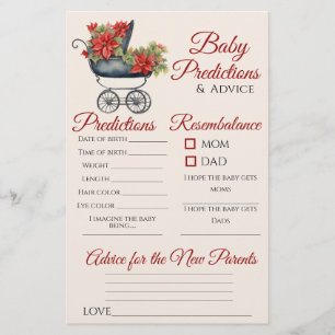 Julafton Carriage Baby Shower Predictions Adapter