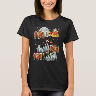 Julafton Chow Chow Sledge jul Sledge Santa Hund T Shirt