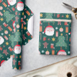 Julafton Cookie-Färgaden Noel-jul Presentpapper<br><div class="desc">Julafton Färgad Noel Julafton Wrapping Papper Lakan</div>