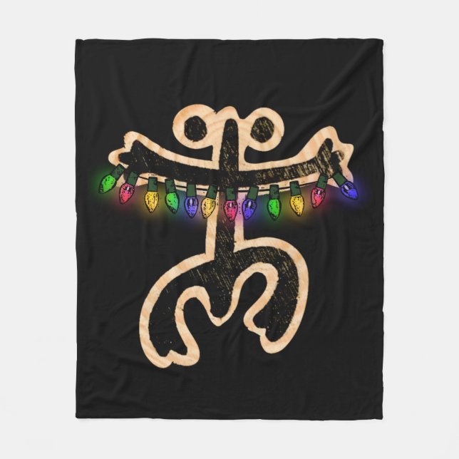 Julafton Coqui Taino Fleece Blanket (Framsidan)