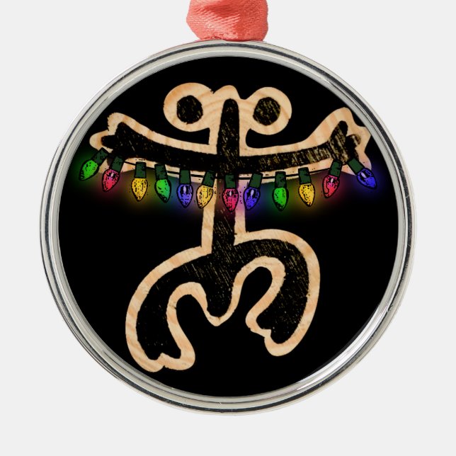 Julafton Coqui Taino Metall Ornament (Framsidan)