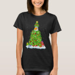 Julafton Dekoration Ljus Santa Falcon Bird Christm T Shirt<br><div class="desc">Julafton Dekoration Ljus Santa Falcon Bird Julgran</div>