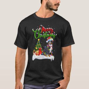 Julafton Dekoration Santa Bernese Mountain Hund Kr T Shirt