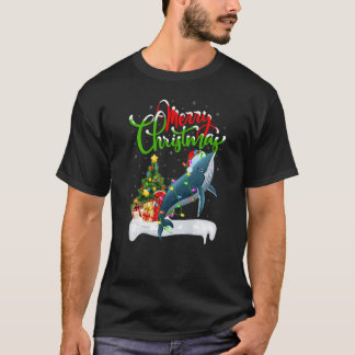Julafton Dekoration Santa Humpback Whale jul Pr T Shirt