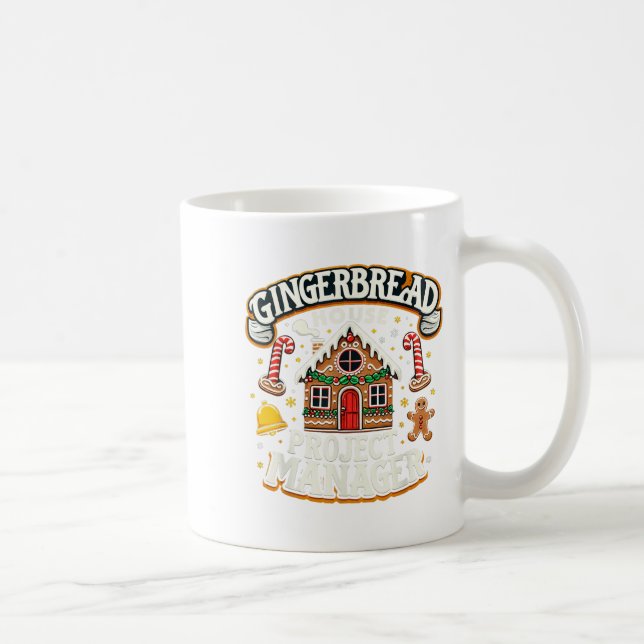 Julafton-dekorering av Gingerworths House Project  Kaffemugg (Höger)