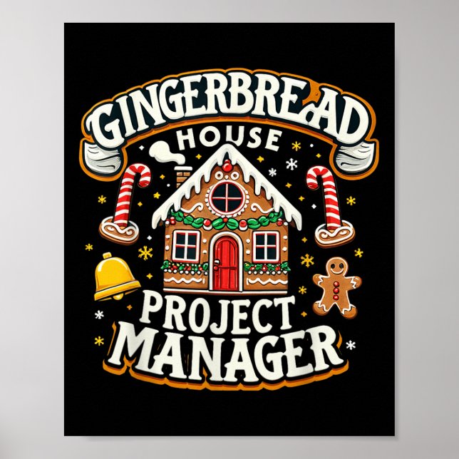 Julafton-dekorering av Gingerworths House Project  Poster (Framsidan)