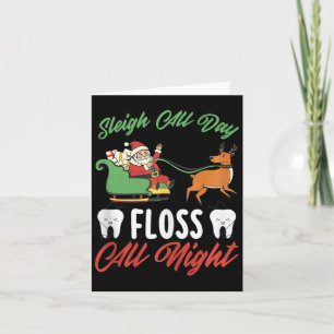 Julafton Dentist Helgdag Dental Office Funny jul Kort