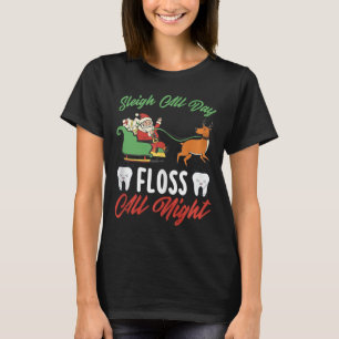Julafton Dentist Helgdag Dental Office Funny jul T Shirt