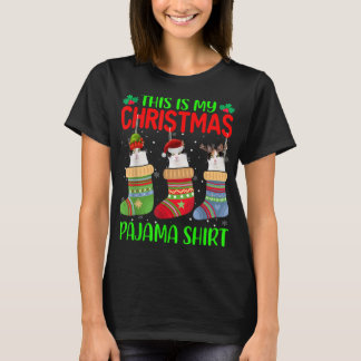 Julafton det här är min julklapp Pajama Kitten Äls T Shirt