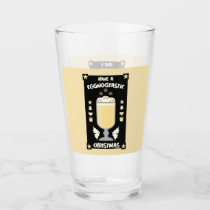 julafton eggnog slår glas