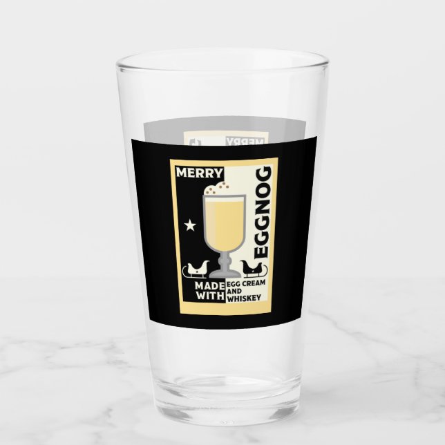 Julafton Eggnog Slår Glaskopp (Framsida)