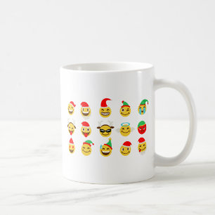 julafton emoji lycklig ansikte kaffemugg