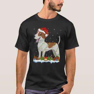 Julafton Family Matching Santa Jack Russell Terrie T Shirt
